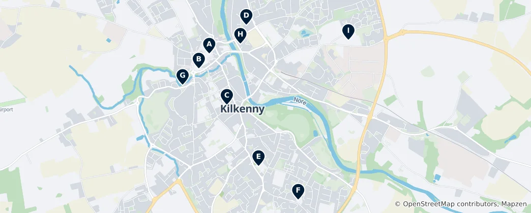 Kilkenny's Sacred Sites 지도