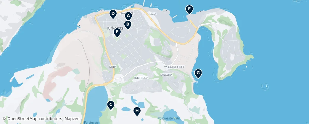 Kirkenes Essentials — 地图