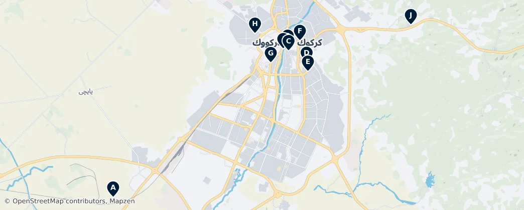 Kirkuk District Essentials – Mapa