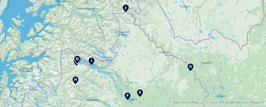 Map of Kiruna kommun: Arctic Essentials