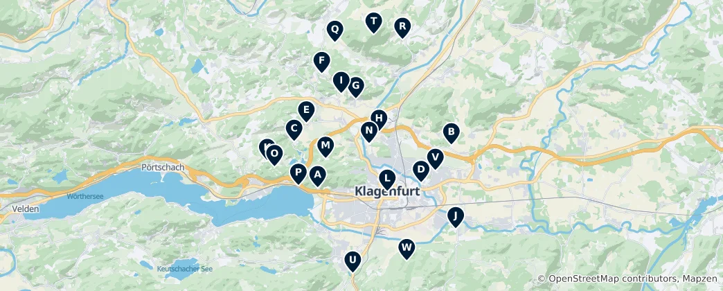 Karte von Castles and Memorials