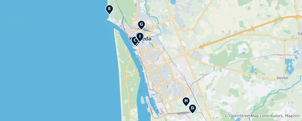 Mapa Historic Landmarks