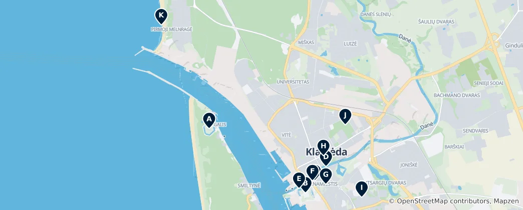 Mapa Klaipėda City Municipality Essentials