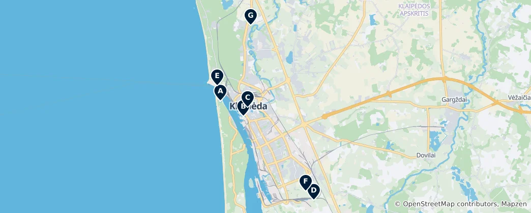 Mappa di Maritime & Military Heritage