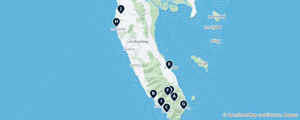 Mapa de Ko Lanta's Unmissable Highlights