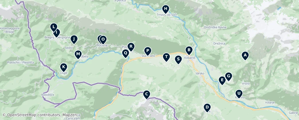 Map of Sacred Sites of Interest