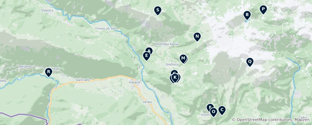 Mappa di Slovenia's Natural Marvels