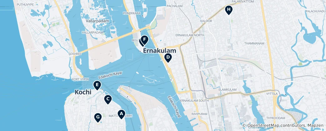 Map of Kochi Essentials