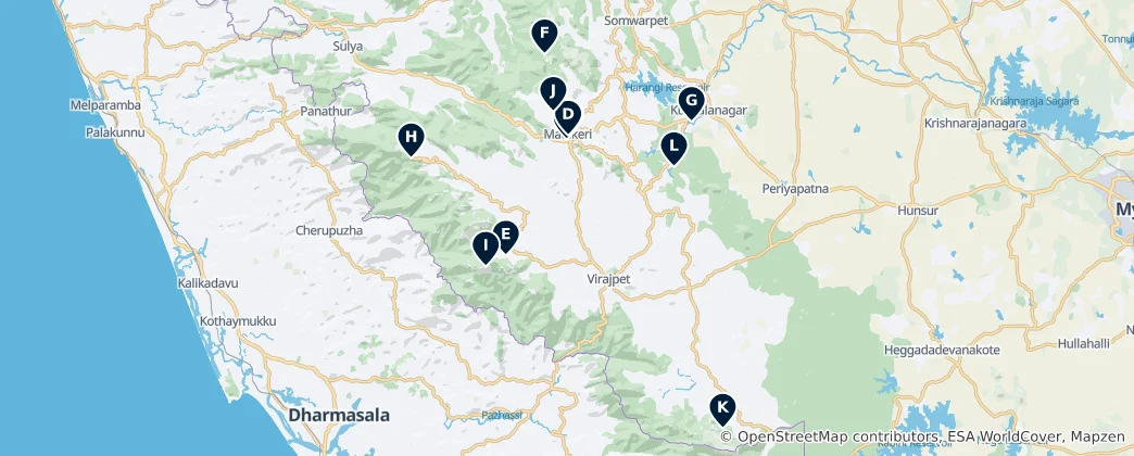 Mapa Kodagu Essentials