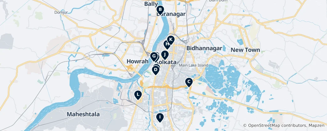 Mappa di Kolkata Essentials