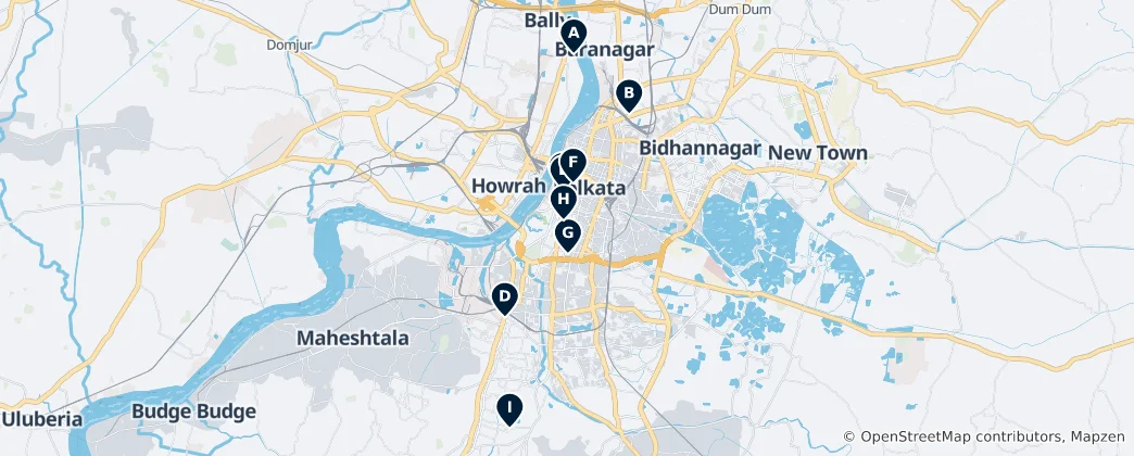 Map of Spiritual Landmarks