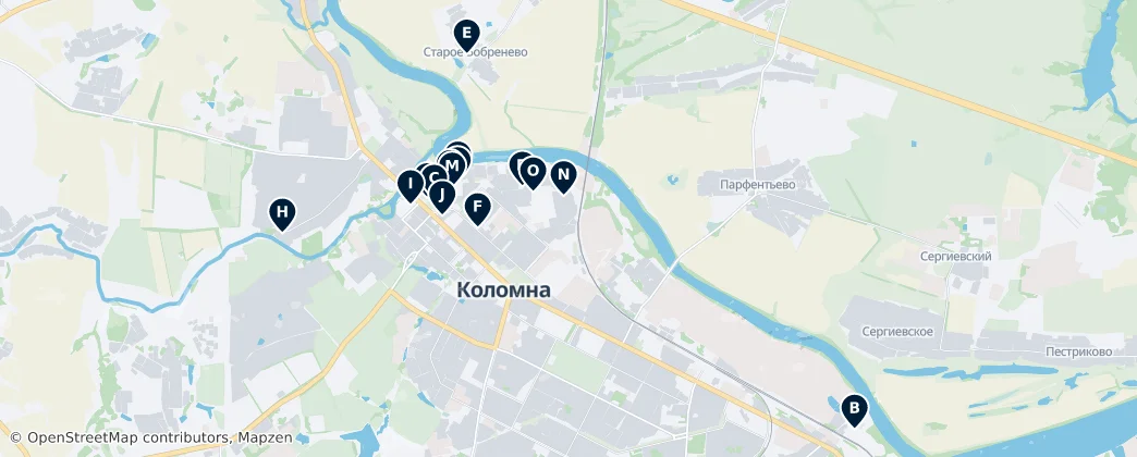 Historic Churches and Monasteries — Mapa