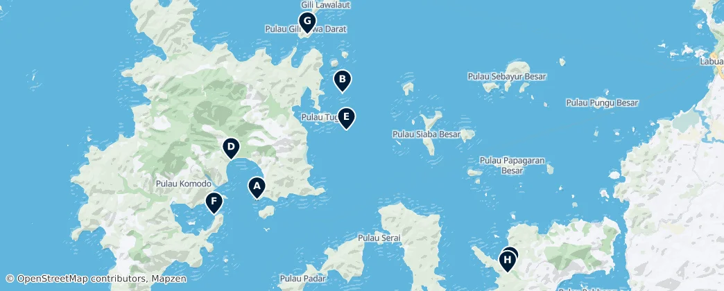 Komodo National Park Essentials — Mapa