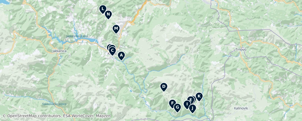 Best of Konjic — Mappa