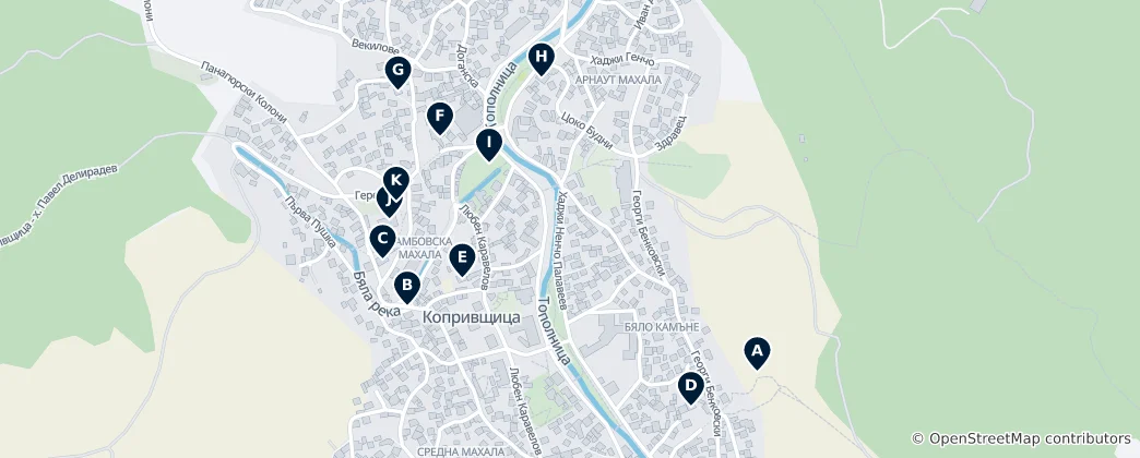 Mapa Koprivshtitsa Essentials