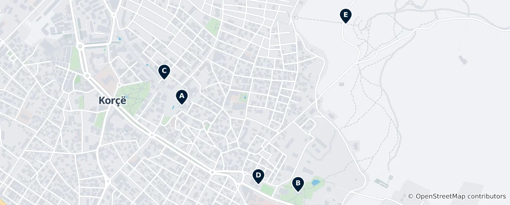 Mapa De Best of Korçë
