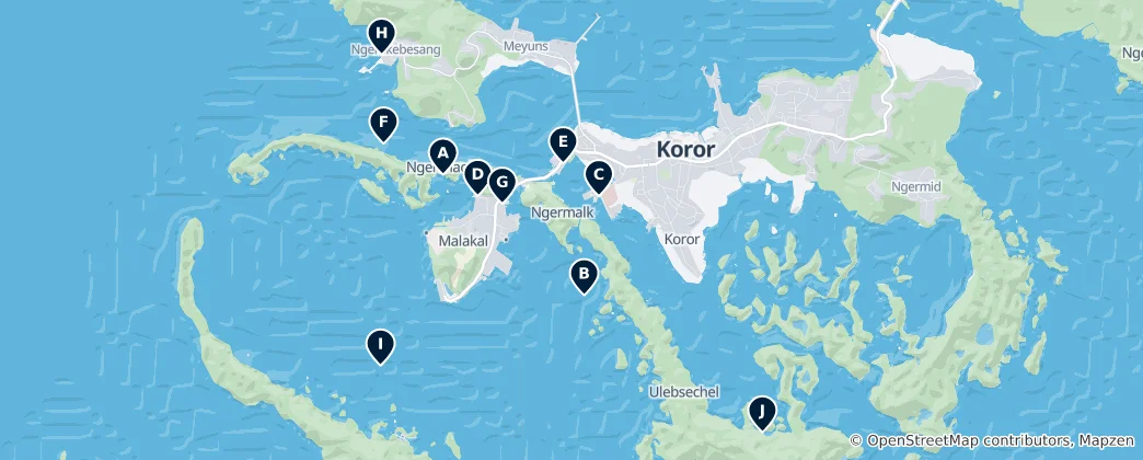 Mappa di Diving & Shipwrecks