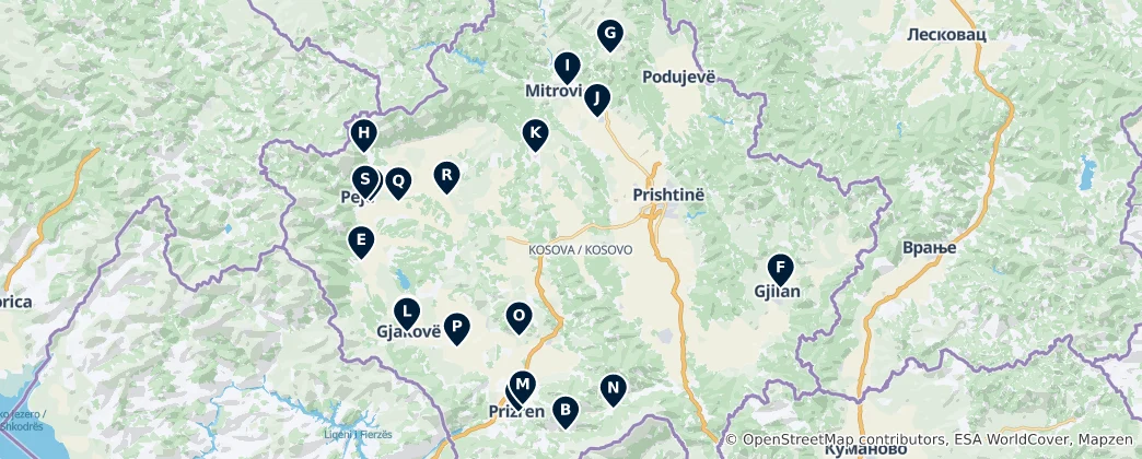 Mapa Authentic Balkan Cuisine