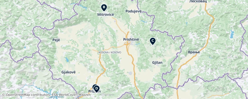 Fortresses and Castles — Map