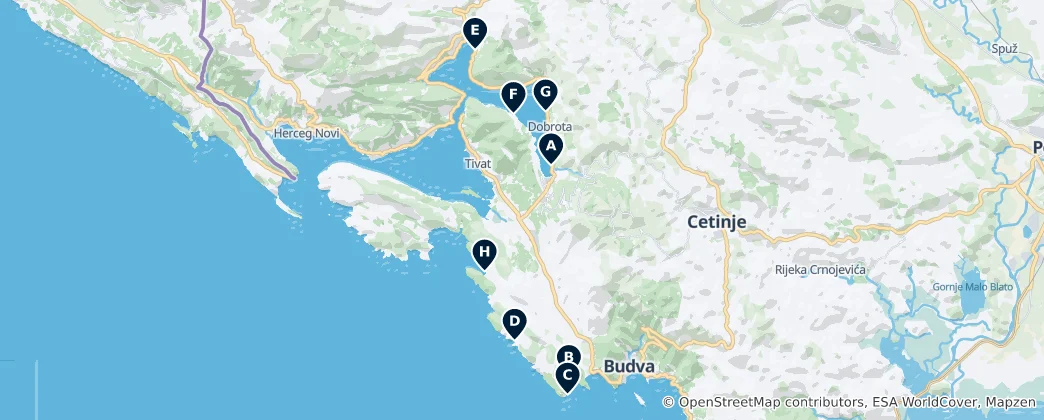 Map of Coastal Escapes