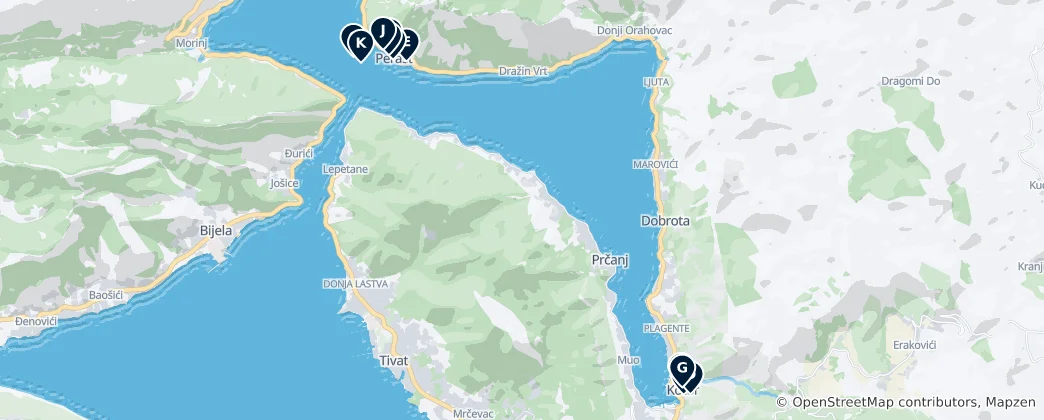 Map of Montenegro's Religious Heritage
