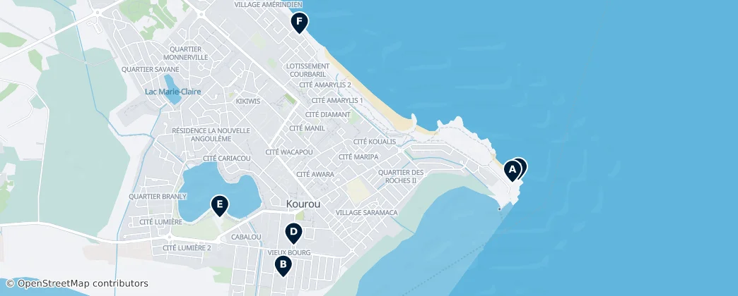 Kourou Essentials — Map