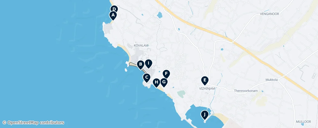 Kovalam Essentials — Mapa