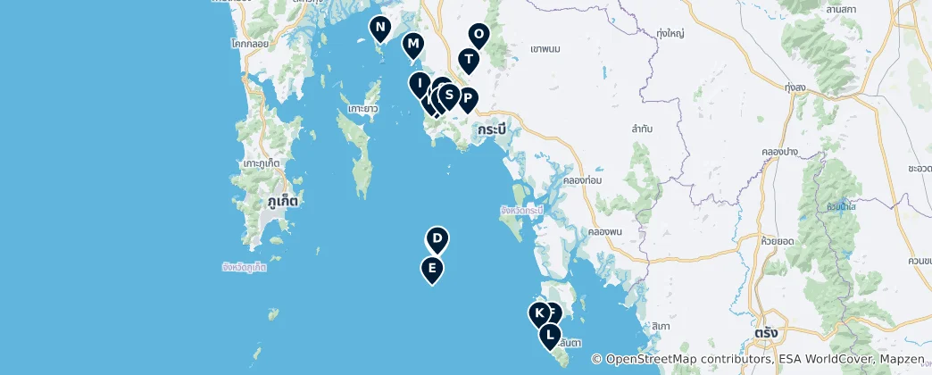 Mapa Viewpoints and Peaks