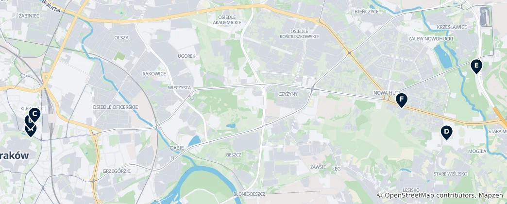 Map of Hidden Gems of Kraków