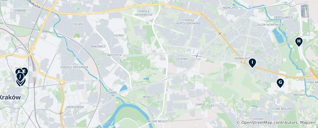 Mapa de Krakow's Absolute Must-Sees
