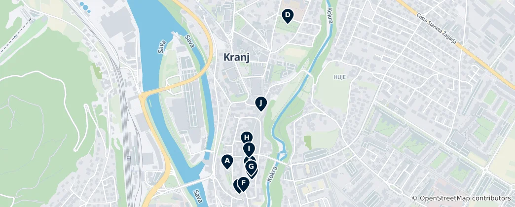 Map of Kranj Essentials