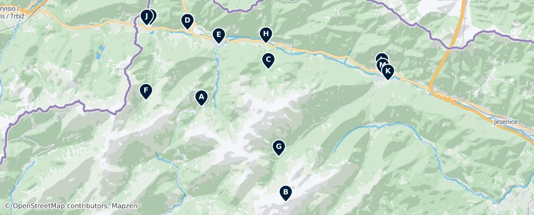 Religious Sites of Interest — Mapa