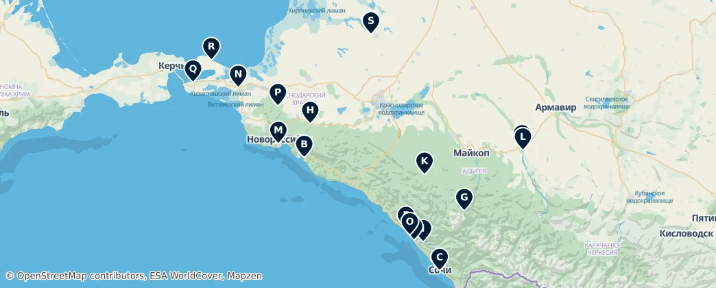 Map of Taste of the Region