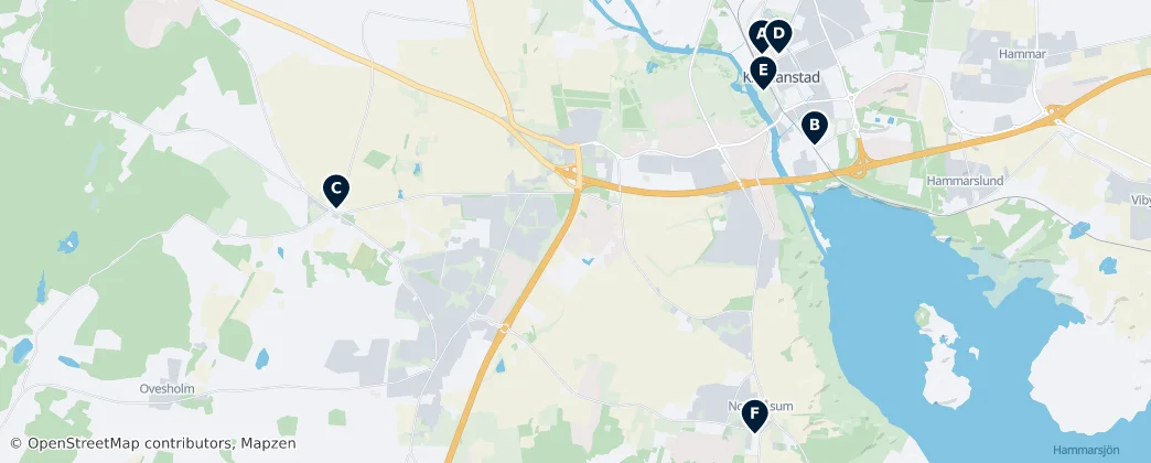 Map of Best of Kristianstad