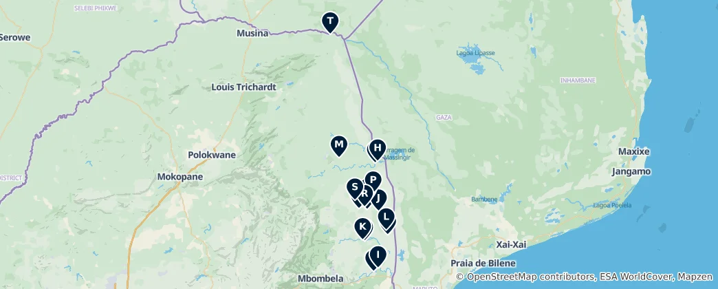 Mapa de Parque Nacional Kruger: O Essencial Absoluto