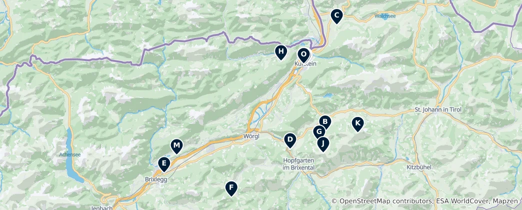 Kufstein's Absolute Essentials 地图