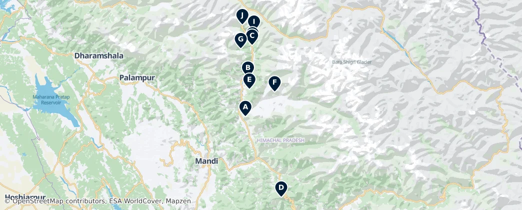 Kullu's Unmissable Treasures — Térkép
