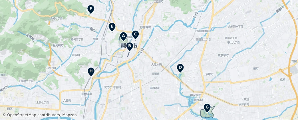 Kumamoto's Absolute Essentials — Térkép