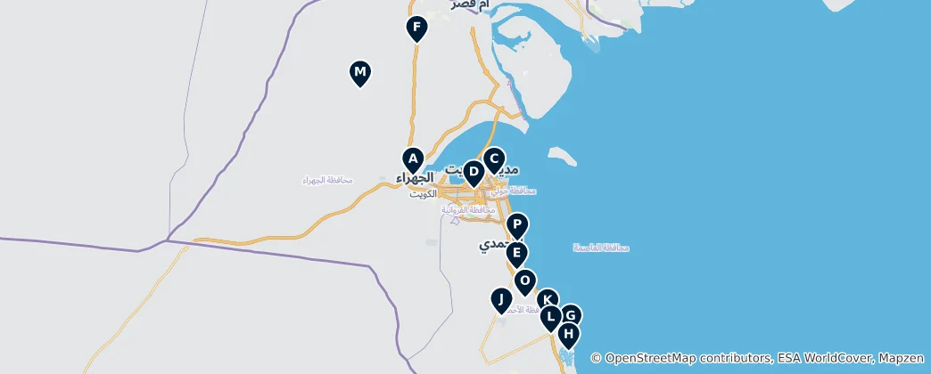 Map of Diverse Dining Delights