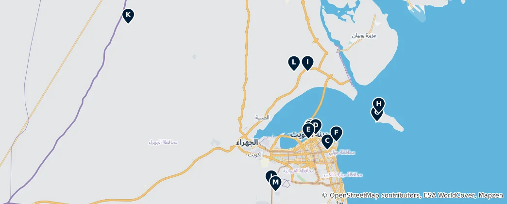 Mapa Kuwait's Cultural Treasures