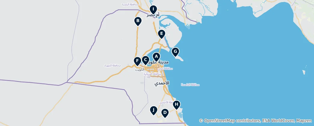 Mapa Notable Places of Worship