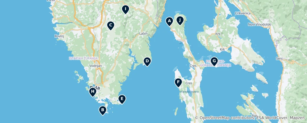 Map of Caves and Lighthouses