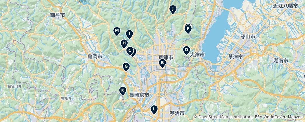 Mappa di Scenic Viewpoints and Peaks