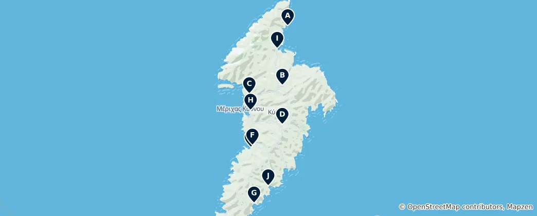 Mapa Kythnos Essentials