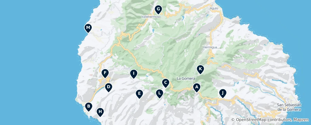 Mappa di La Gomera Essentials