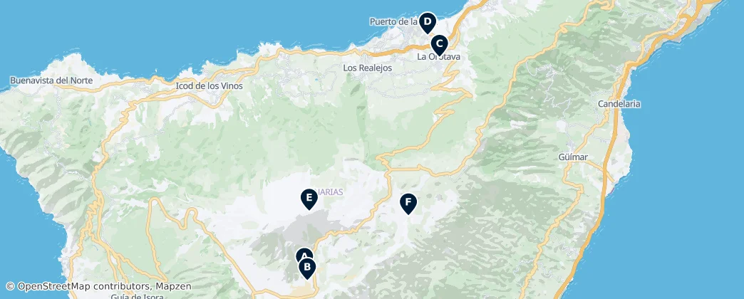 Map of Nature's Sculptures and Sanctuaries