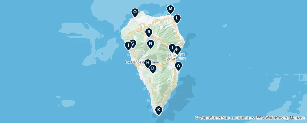 Mapa La Palma's Absolute Essentials