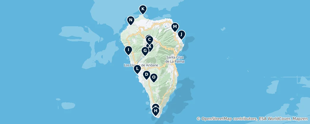 Map of Natural Wonders & Landscapes
