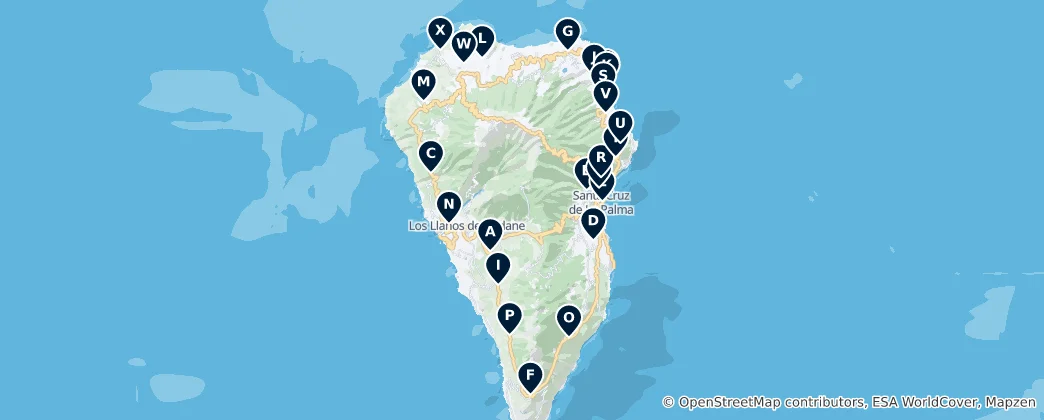 Mapa Notable Religious Sites