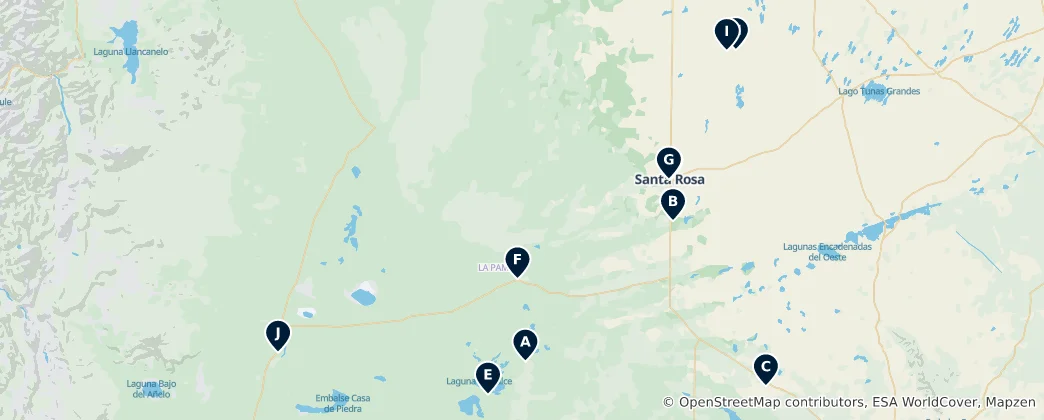 Mapa Provincia de La Pampa Essentials
